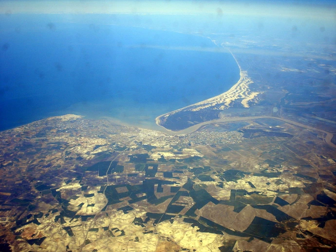 Fofo aerea de Sanlúcar de Barrameda